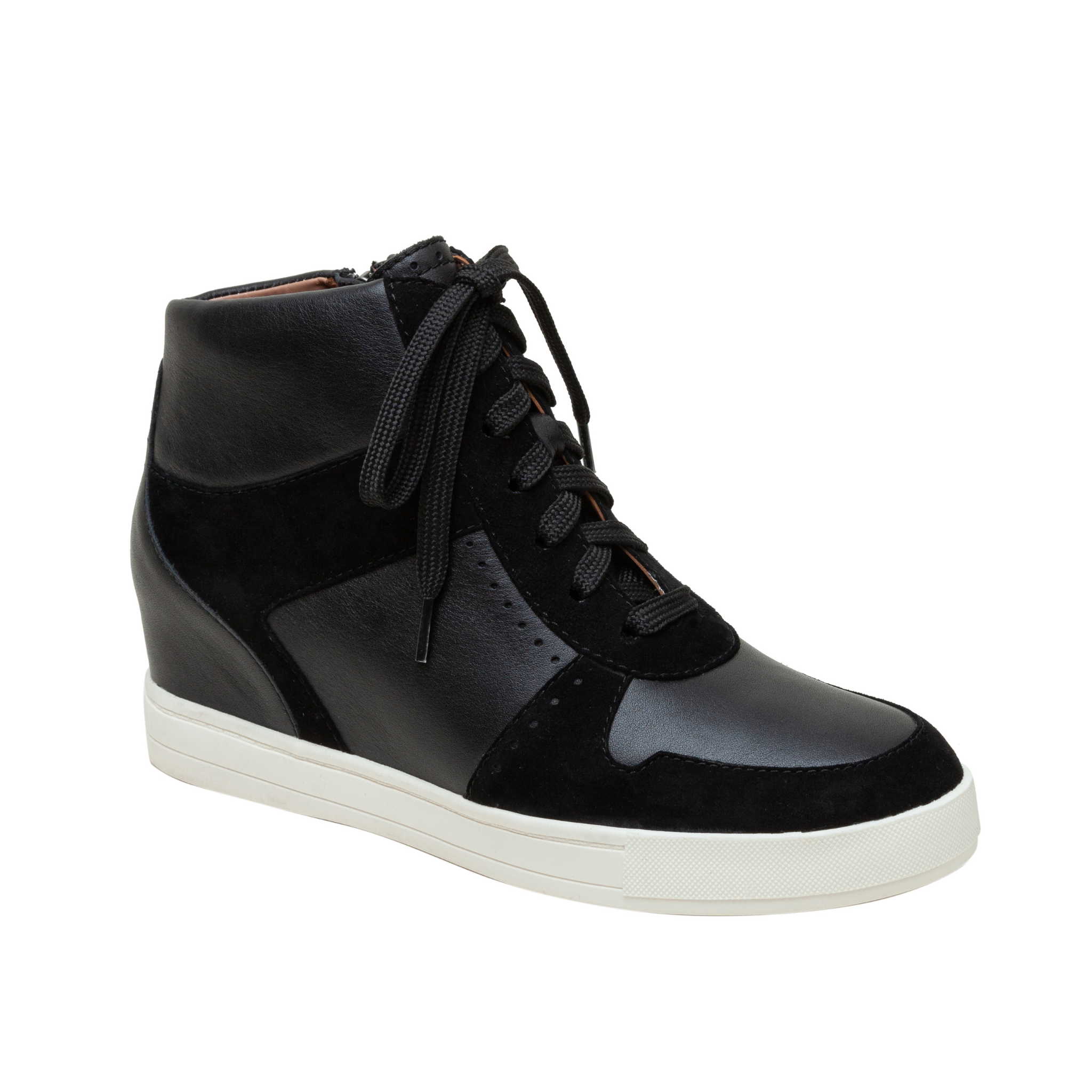 ISABEL MARANT Buckee suede and leather wedge sneakers | NET-A-PORTER